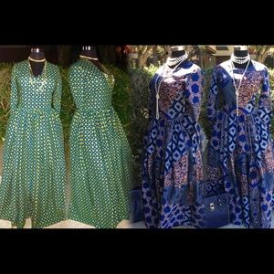 Custom handmade African Print Maxi dresses