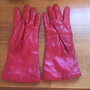 Red Leather Gloves