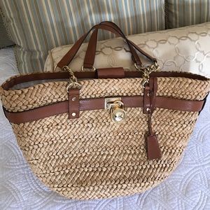 Michael Kors straw bag