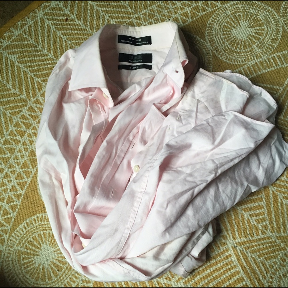 Pink button down