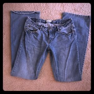 Flare leg long jeans