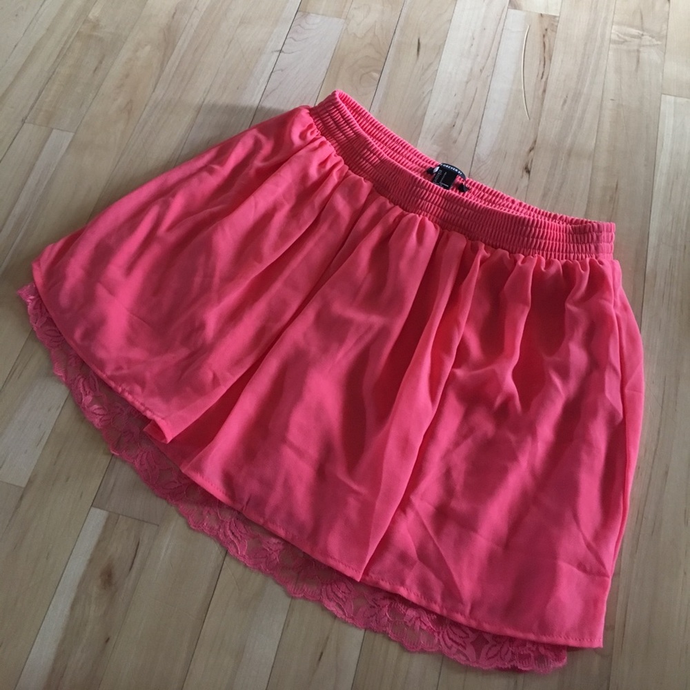 New forever 21 peach skirt