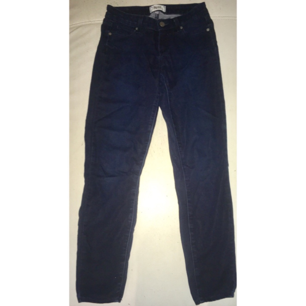 DARK WASH "VERDUGO ANKLE" PAIGE JEANS, SZ 26