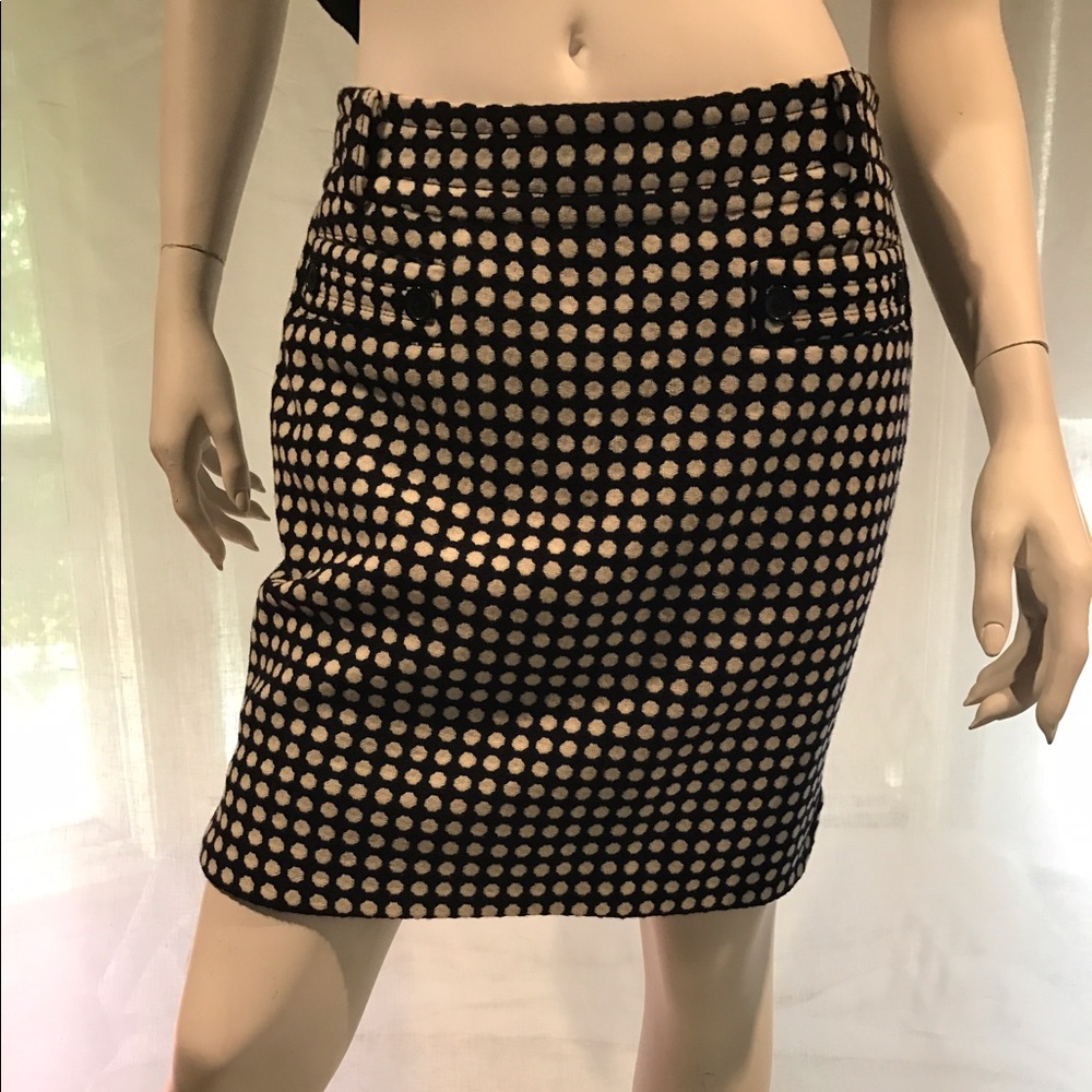 NEW JC Wool Graphic Dot skirt w/belt loops weltpkt