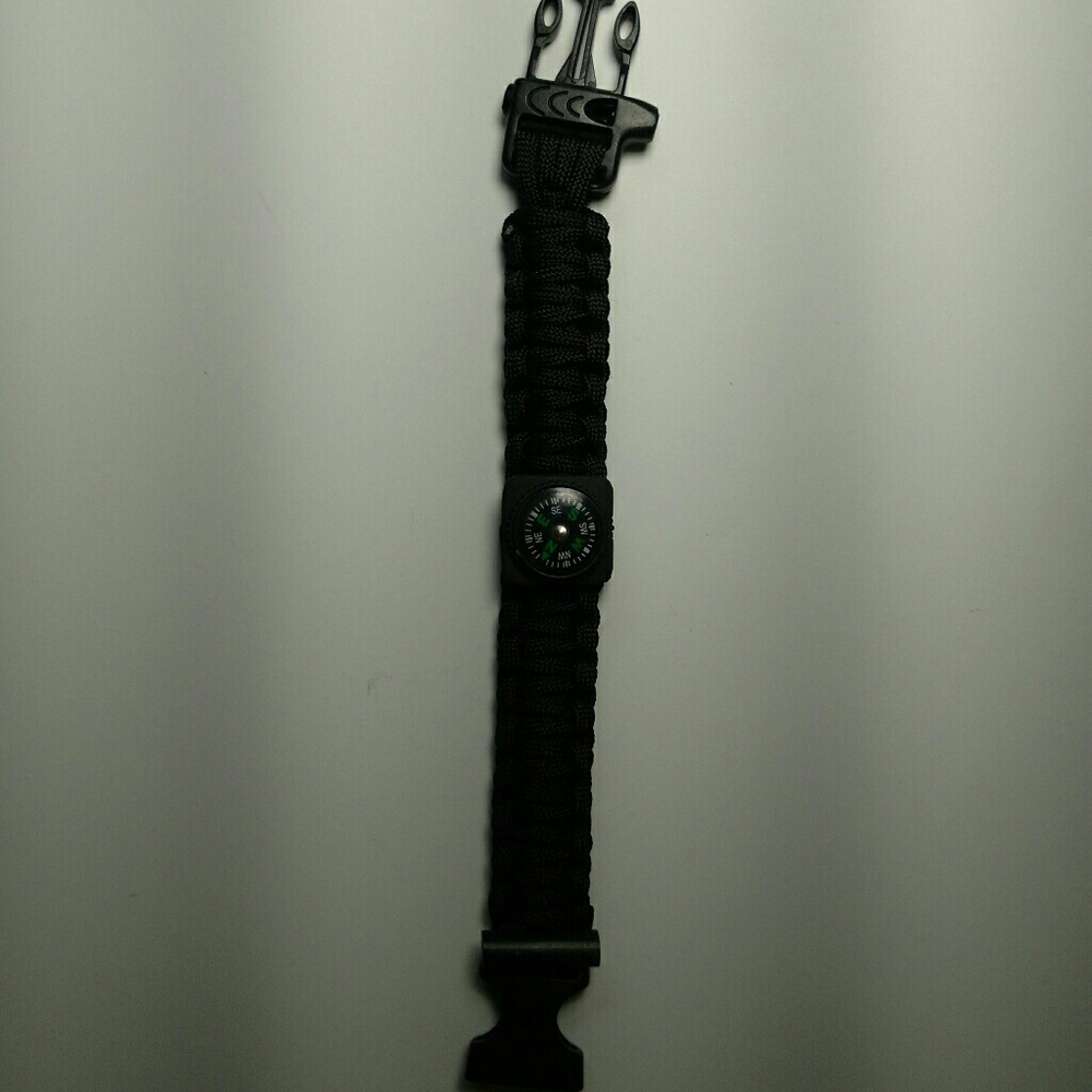 4in1 Paracord Compass Bracelet, 4 Different Colors - Picture 3 of 6