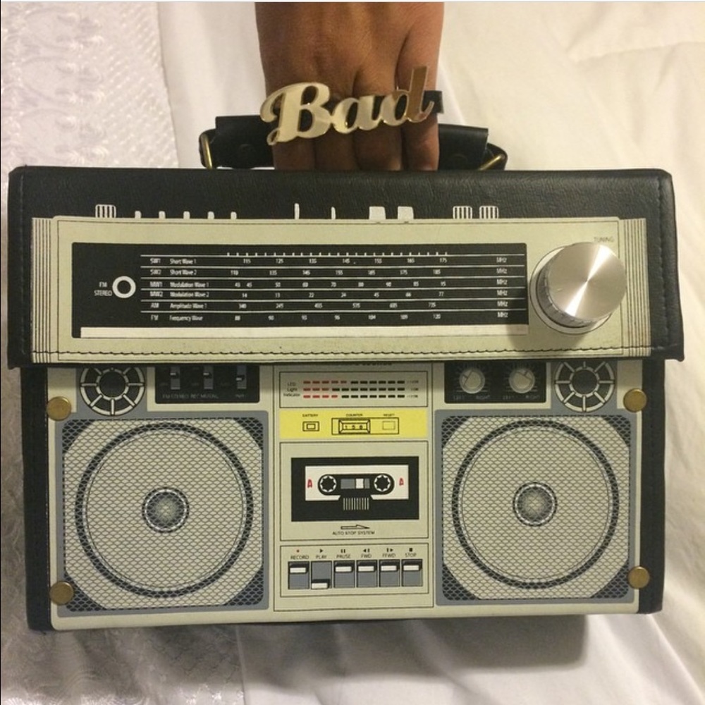 Melody Ehsani BAD Ring in Gold Acrylic