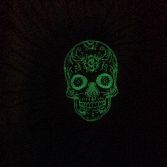 Custom Tie Dye with Glow-In-The-Dark embroidery - Picture 3 of 3