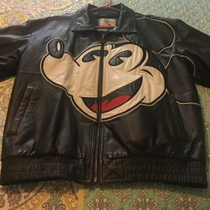 Leather Mickey Coat