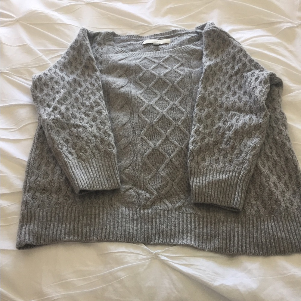 Loft Sweater Gray Pullover