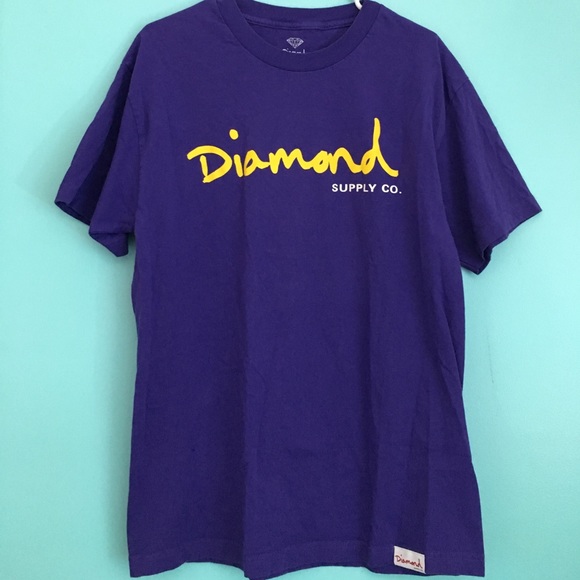 NWOT Diamond Supply Co Purple T-shirt - Picture 2 of 3