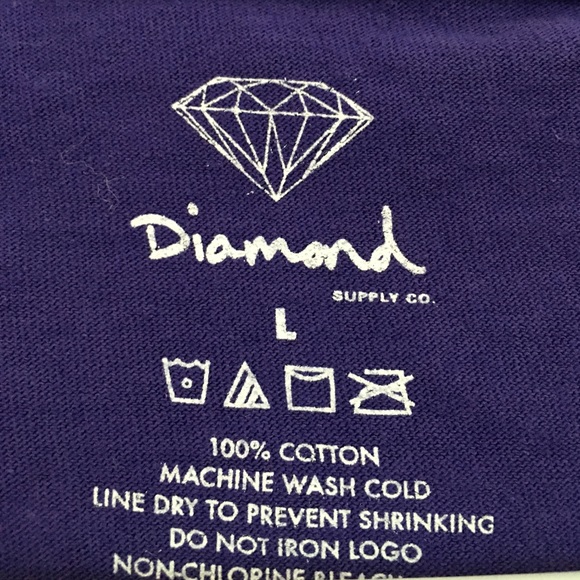 NWOT Diamond Supply Co Purple T-shirt - Picture 3 of 3