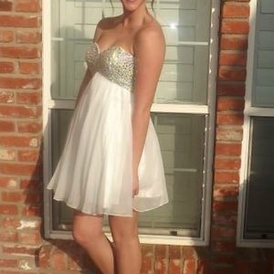 White formal dress