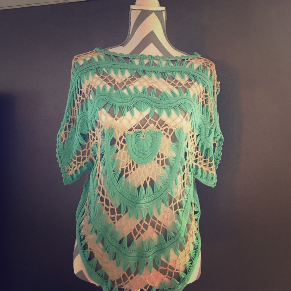 Crochet detail Boho top