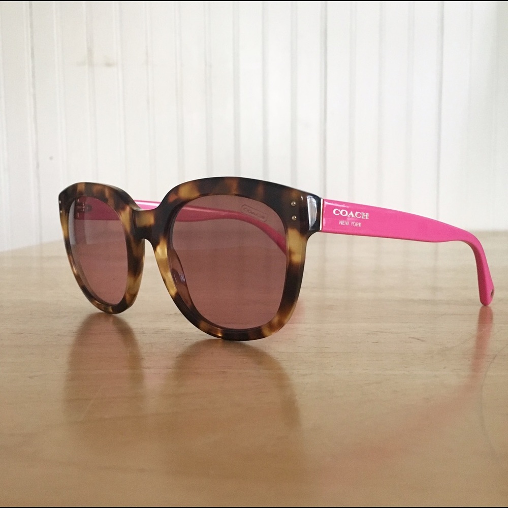 Coach ‘Casey’ Tortoise Shell Sunglasses