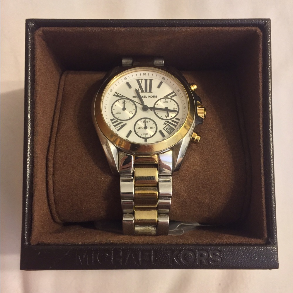 Michael Kors Silver-Gold Watch