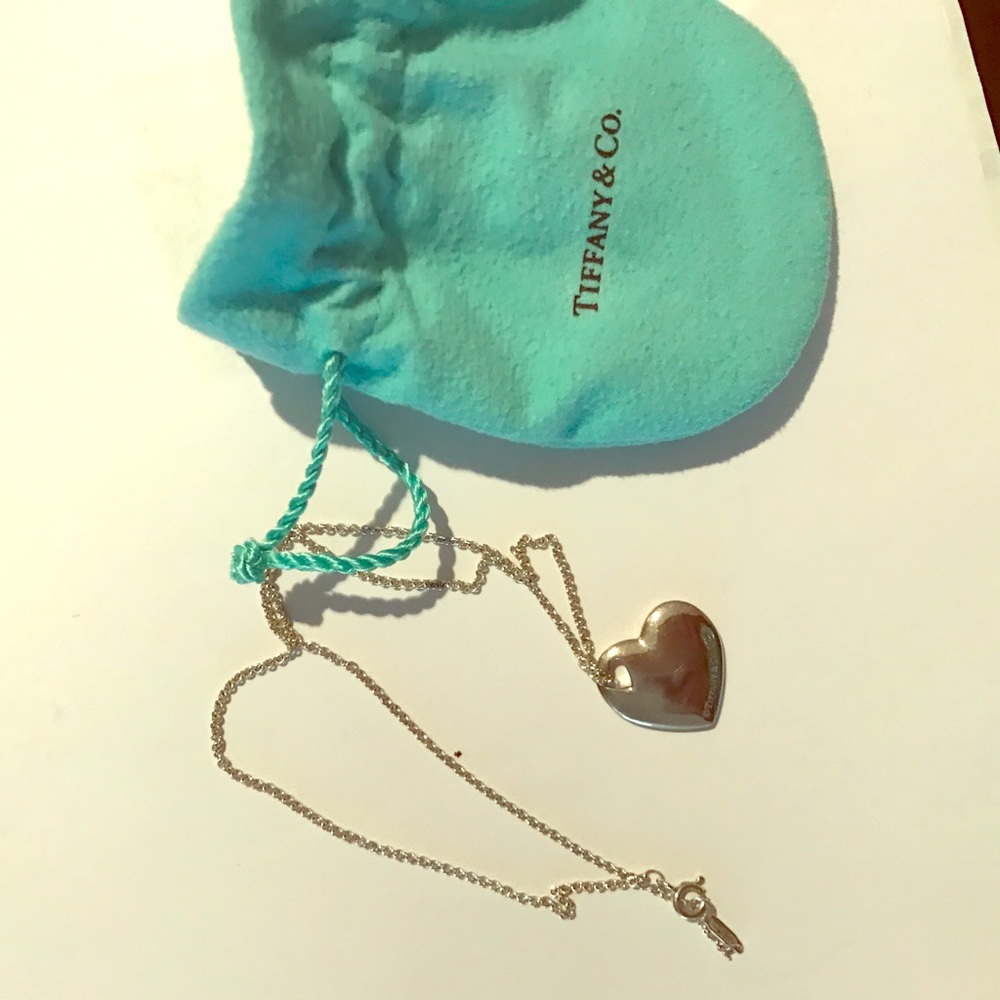 Tiffany heart necklace. Gently used