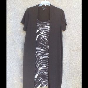 En Focus black one piece dress