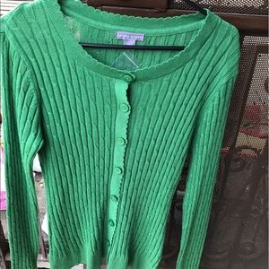 Laura Scott Green Cardigan