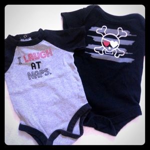 Two onsies size 6-9 months
