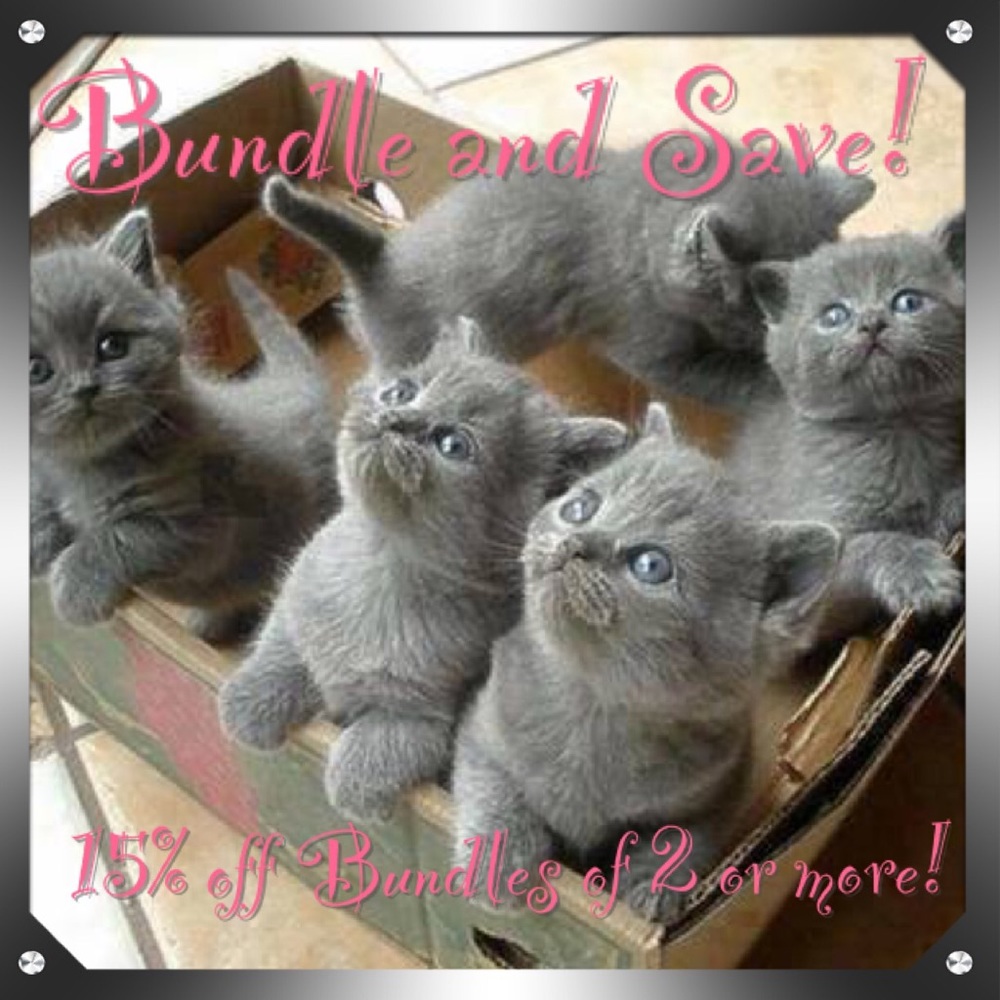 Bundle and save! 15% off of 2 or more!