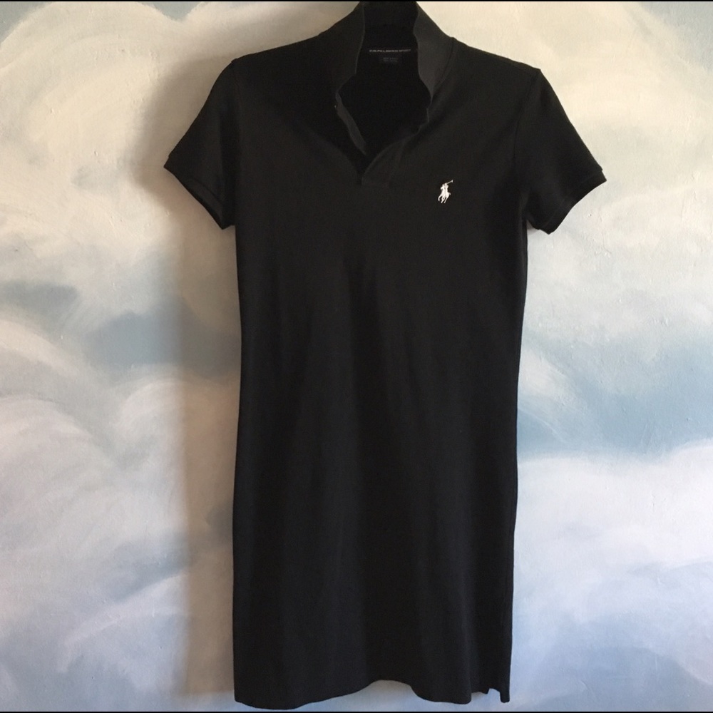 Polo Ralph Lauren sport black shirt dress S