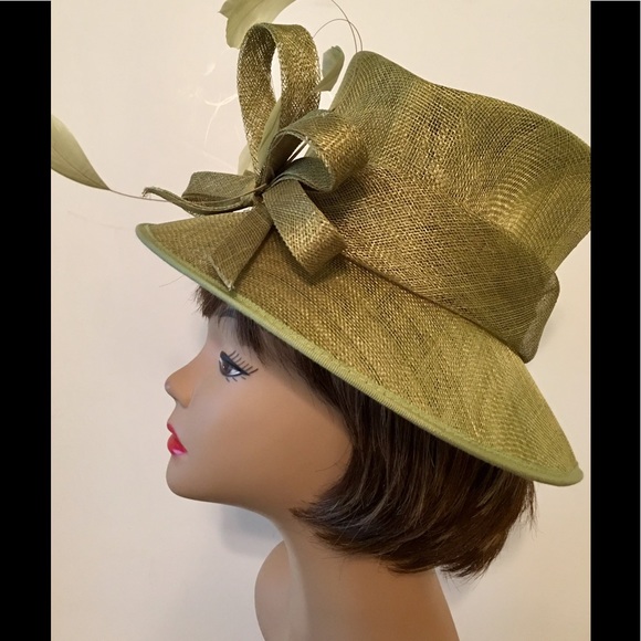 Vintage Derby Hat - Bow + Feathers - Picture 1 of 7