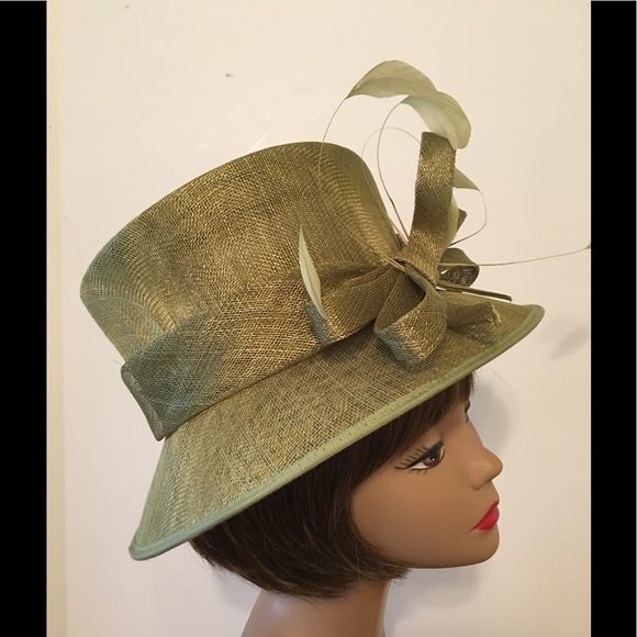 Vintage Derby Hat - Bow + Feathers - Picture 2 of 7