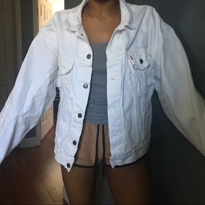 Vintage Levi white Denim Jacket
