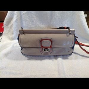 Grey coach over the shoulder bag