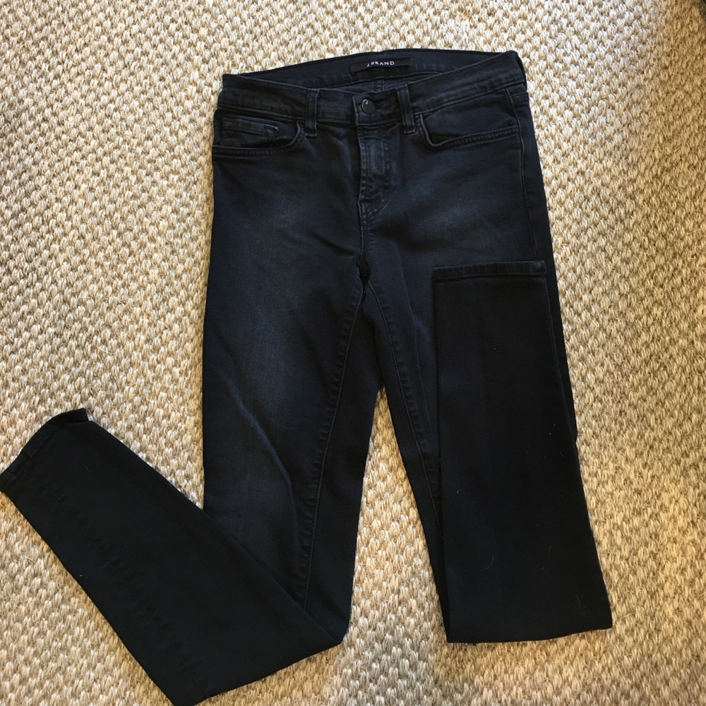 J Brand mid rise stretch skinny jeans
