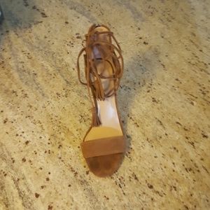 Authentic Ann Taylor, lace up, leather sandal