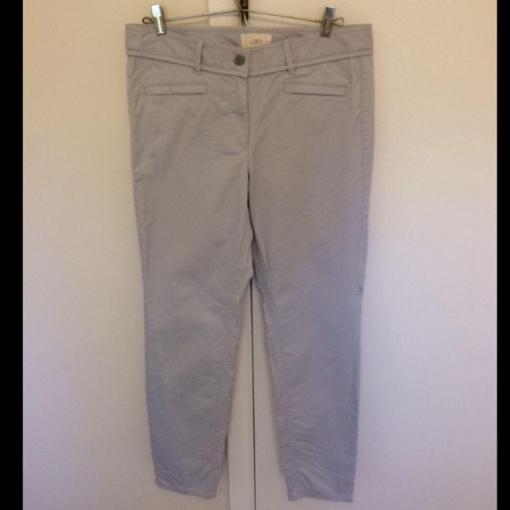 Never Worn! Loft gray work pants size 8