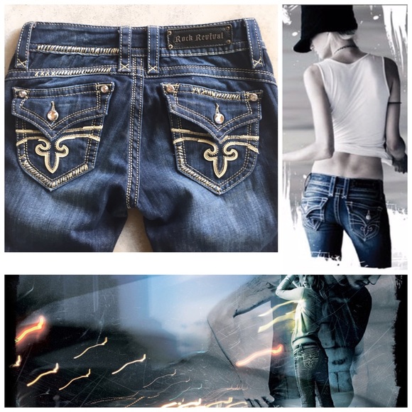 Rock Revival Denim - ROCK REVIVAL GWEN BOOT JEANS SZ 28