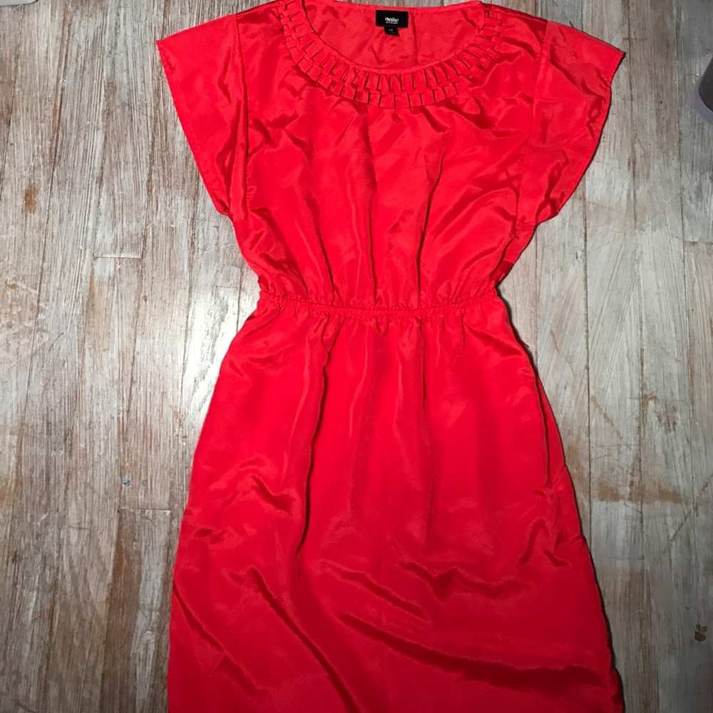 Red Satin Dress