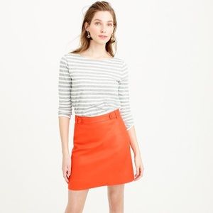 NWT J. Crew Bonded Linen Mini in Navy