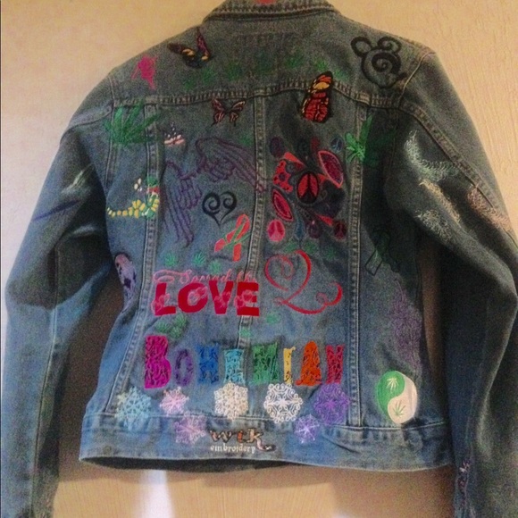 One Of A Kind Bohemian Embroidered Jacket - Picture 2 of 8