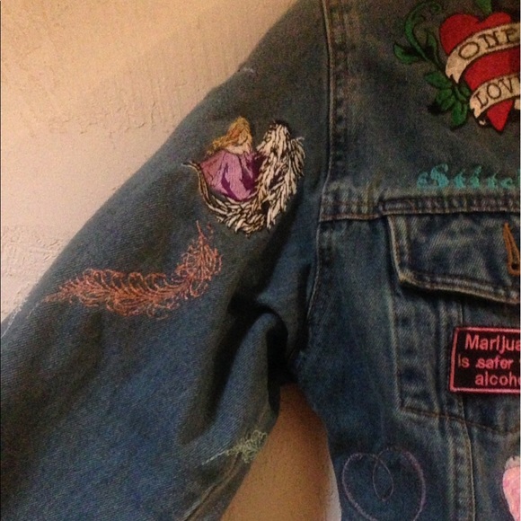 One Of A Kind Bohemian Embroidered Jacket - Picture 4 of 8