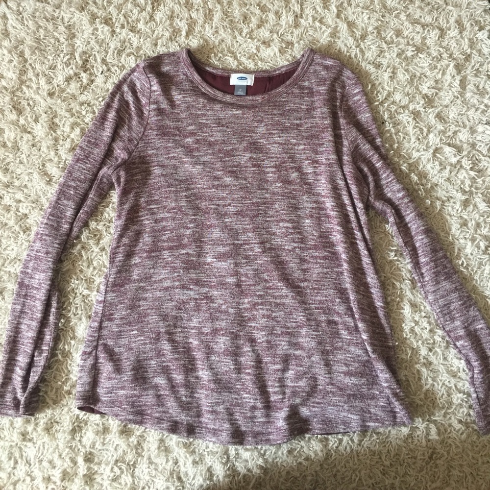 Maroon Top with sheer back