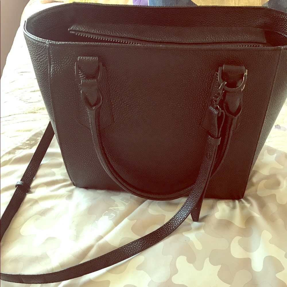 Dagne Dover The Mini Tote in Onyx Stingray