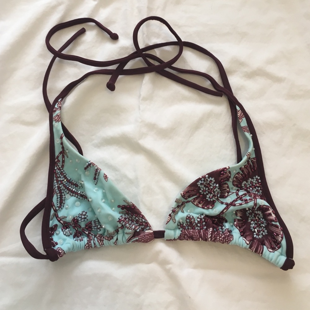 Beaded bikini top