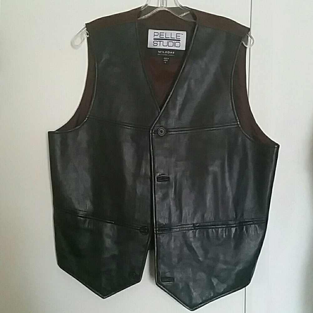 Leather vest