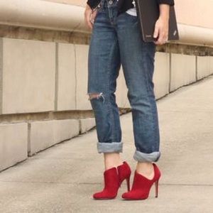 Sole society sexy red booties