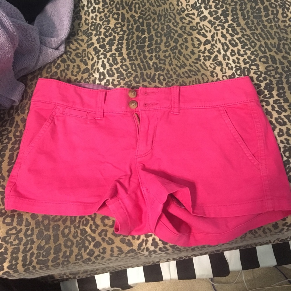 Pink American Eagle Stretch Shorts