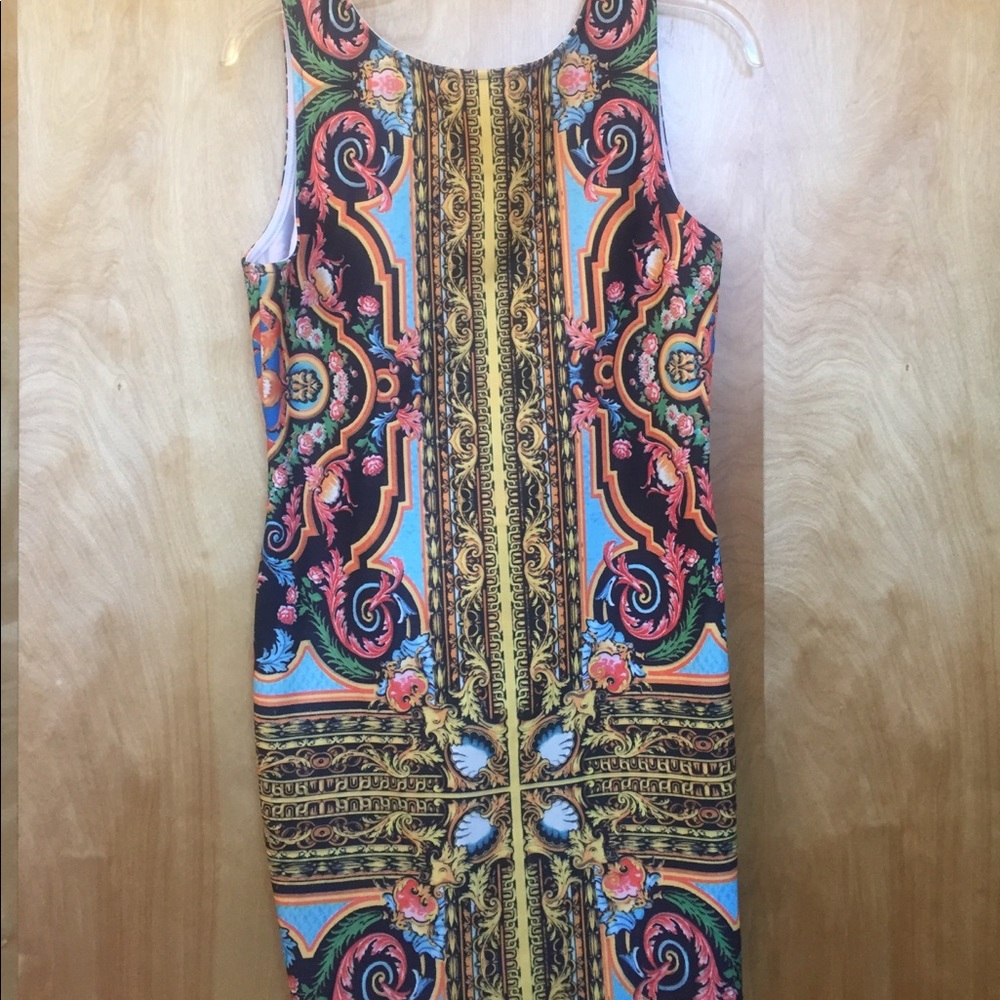 Patterned mini dress