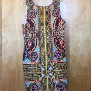 Patterned mini dress