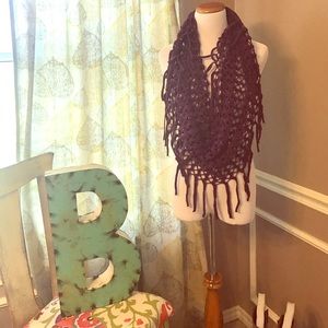 Purple infinity scarf - like new