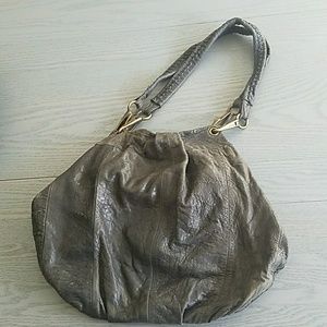 All Saints black leather bag