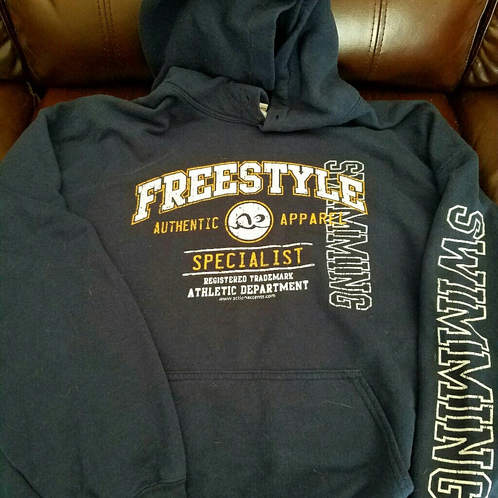Freestyle swim Hoodie sweatshirt Large