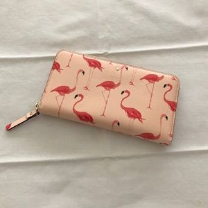 Kate Spade Flamingo print wallet