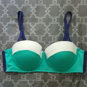 ?? Boden Colorblock Retro Bikini Top